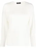 Fabiana Filippi fitted-cuffs sweater - White