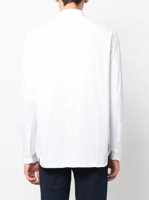 Brioni spread-collar Cotton Shirt | White | FARFETCH JO Brioni spread-collar Cotton Shirt | White | FARFETCH JO