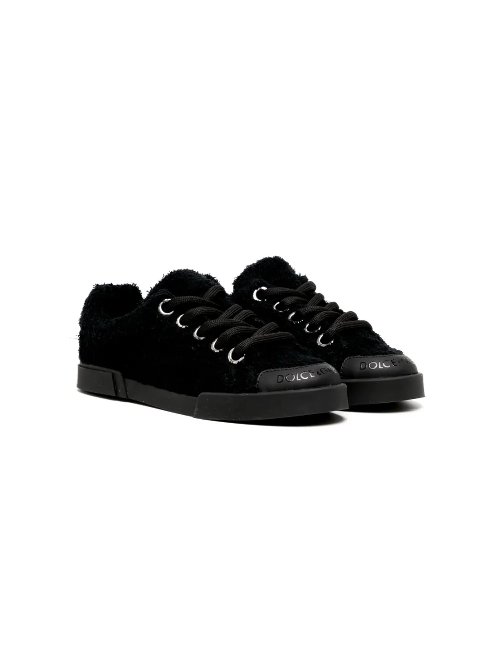Dolce & Gabbana Kids textured low-top sneakers | Black | Image 1
