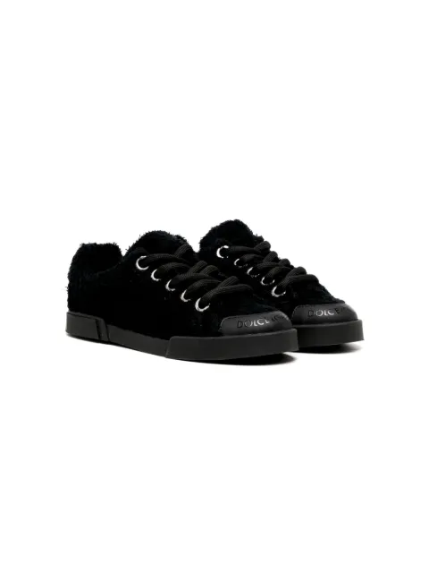 Dolce & Gabbana Kids textured low-top sneakers