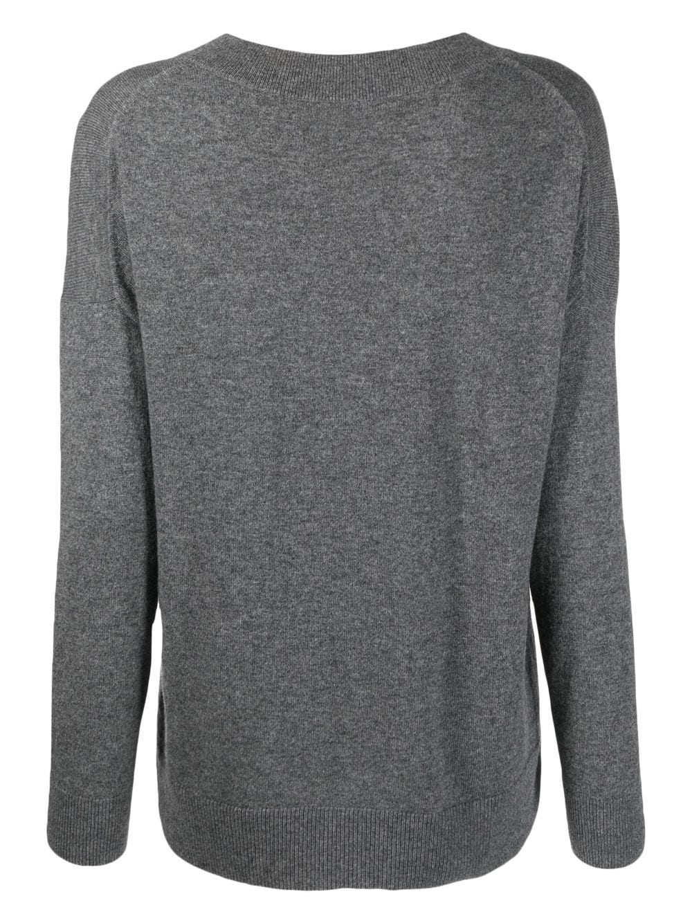 Shop Chinti & Parker Long-sleeve Fine-knit Sweater In Grey