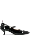 Thom Browne Thom John 70mm pearl-detail pumps - Black