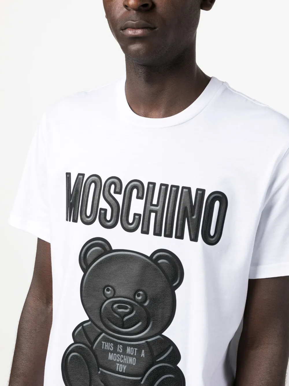 Moschino Teddy Bear logo-print T-shirt - Farfetch