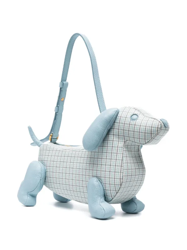 【関税込み】Thom Browne ホワイト Hector バッグ Thom Browne Hector check-pattern Handbag | White | FARFETCH VN