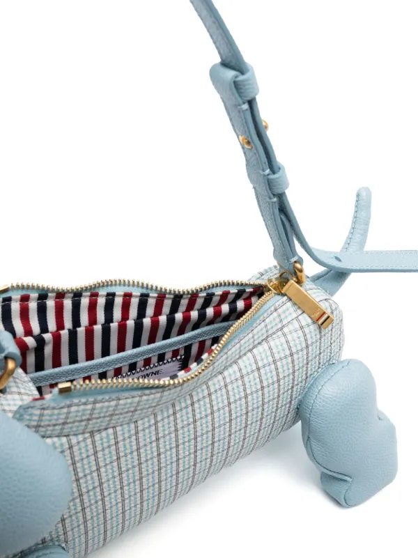 【THOM BROWNE】送料/関税込 Tartan Check Hector Crossbody Bag Thom Browne Navy Hector Bag Thom Browne