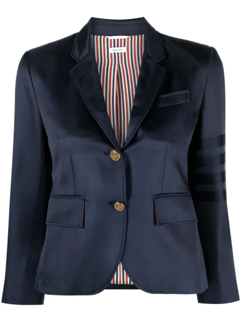 Thom Browne 4-Bar single-breasted silk blazer
