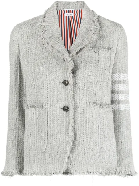 Thom Browne chamarra de tweed con motivo 4-Bar