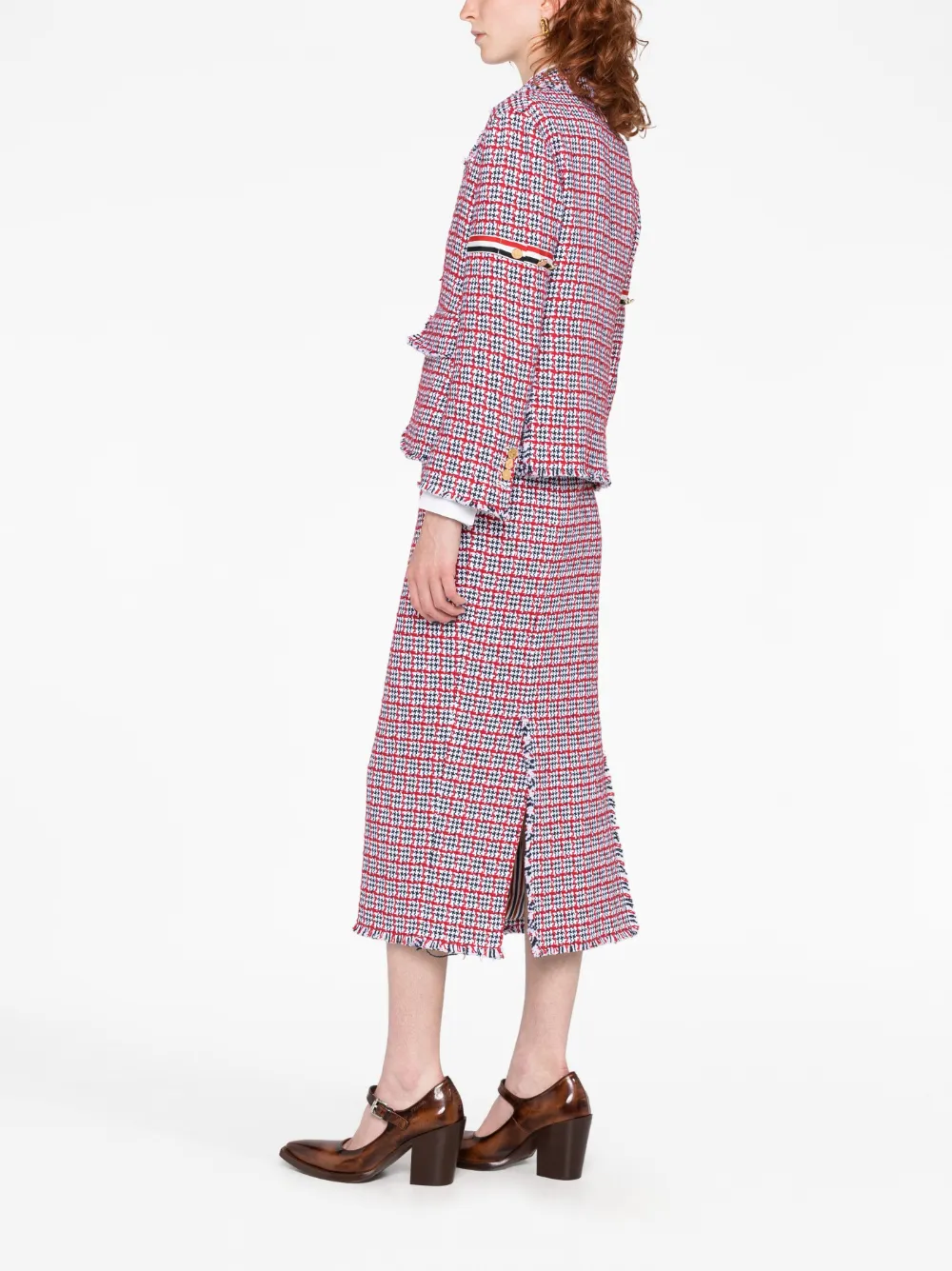 Thom Browne Giacca a quadri in tweed | Image 6