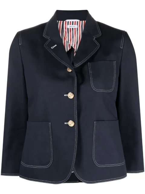Thom Browne sack-patch cropped jacket 