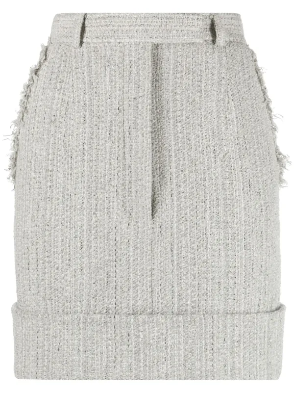 Thom Browne ツイード ミニスカート | グレー | FARFETCH JP