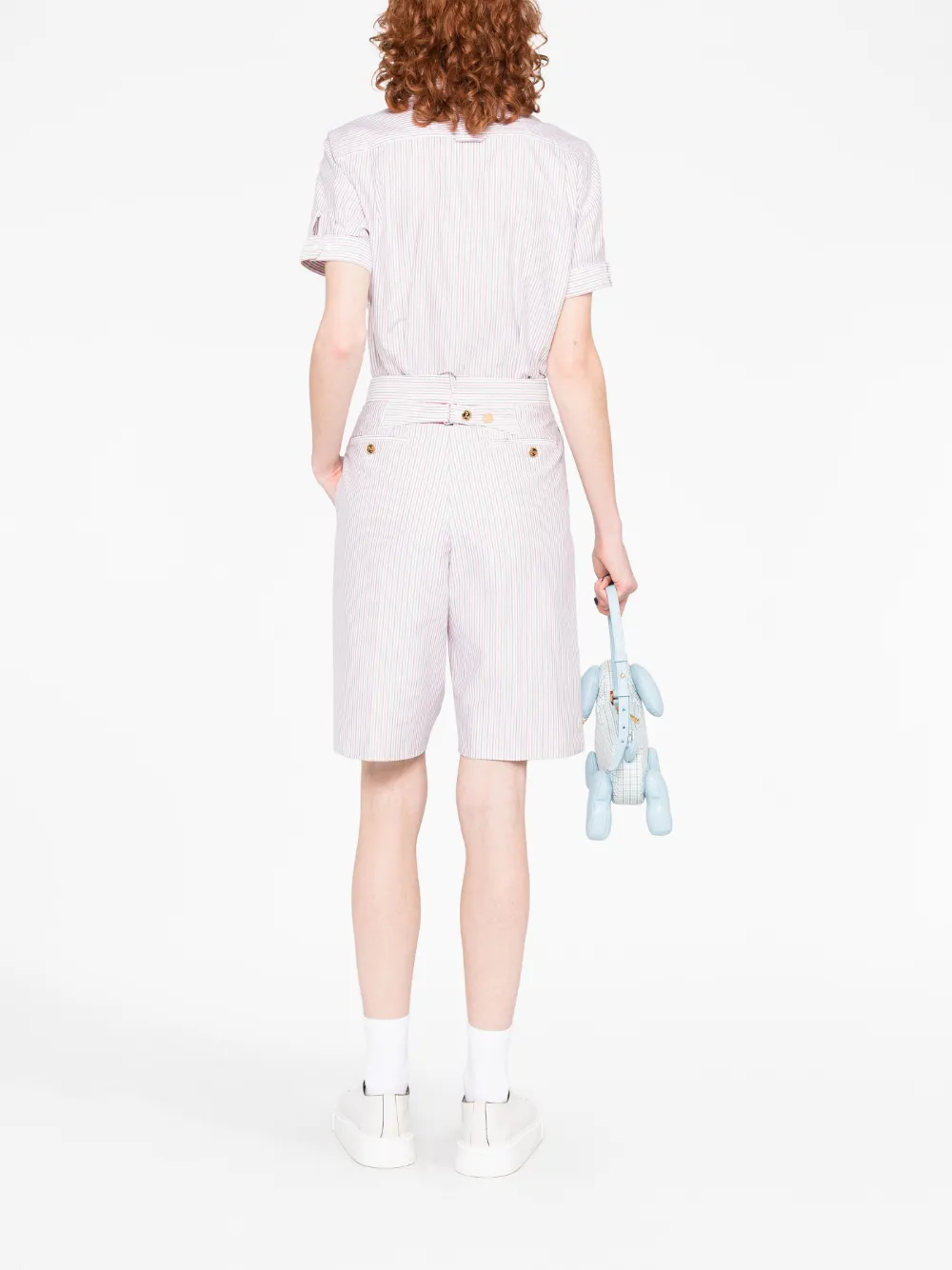 Thom Browne Blue Polyester Bermuda Shorts main image 1
