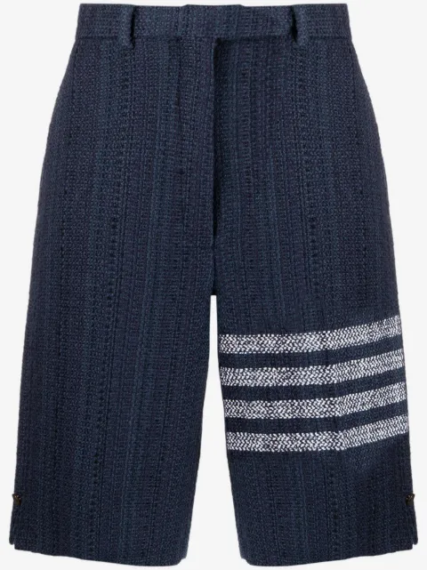 Thom Browne 4-Bar stripe high-waisted shorts