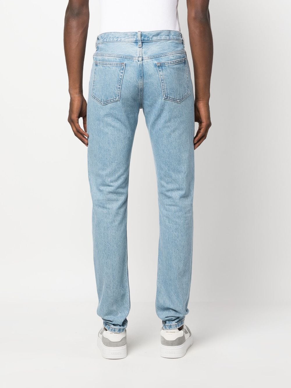 Shop Apc Slim-cut Jeans In Blue