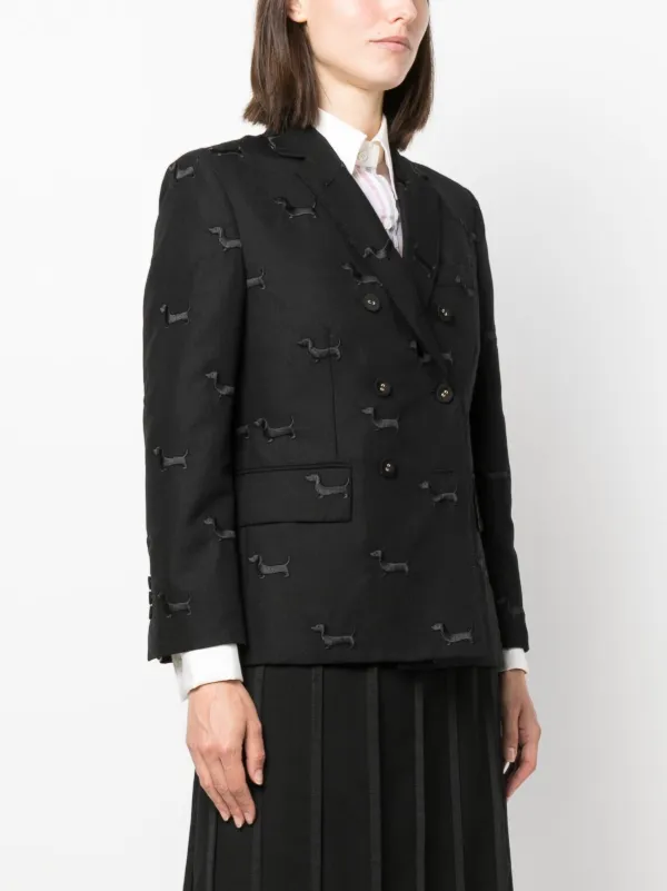 【送料&関税込】Thom Browne Single-breasted Tailored Blazer Thom Browne single-breasted Tailored Blazer | Black | FARFETCH