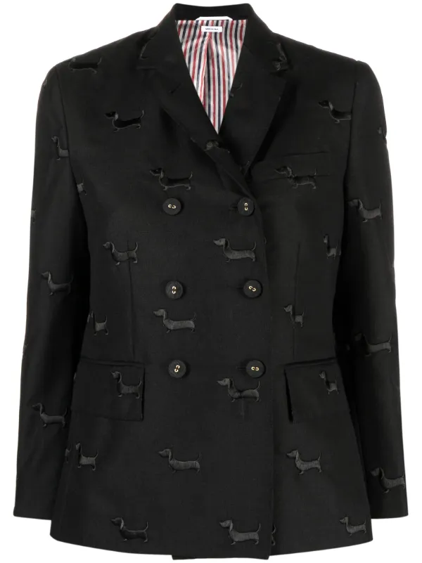 【送料&関税込】Thom Browne Single-breasted Tailored Blazer Thom Browne single-breasted Tailored Blazer | Black