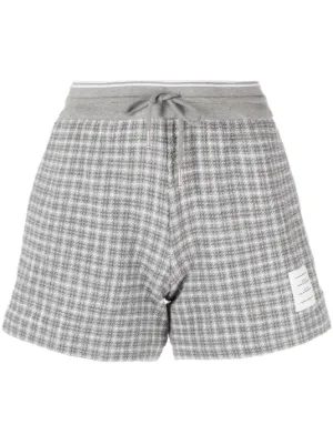 ショートパンツ THOM BROWNE Women Shorts  Burmudas FJQ035A06452 680 PINK Thom Browne car-embroidered Piqué Shorts | Pink | FARFETCH