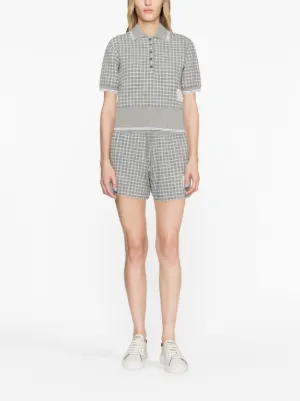 THOM BROWNE Grain de poudre wool shorts | THE OUTNET