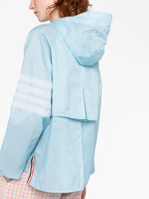 Thom Browne 4-bar Stripe Light Jacket | Blue | FARFETCH JO