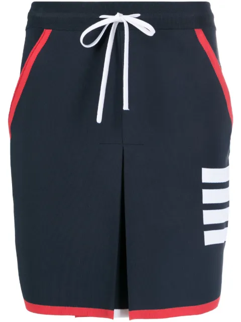 Thom Browne falda corta con motivo 4-Bar