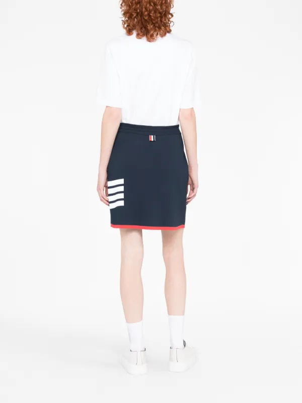 Thom Browne 4BAR プリーツ ミニスカート | ブルー | FARFETCH JP