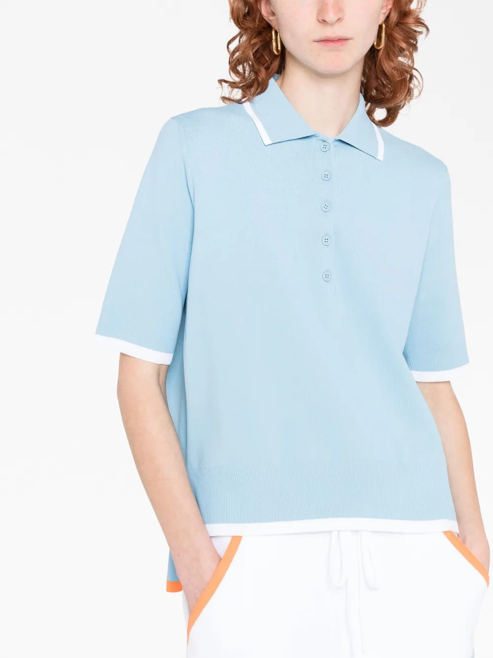 Thom Browne Boxy poloshirt Blauw