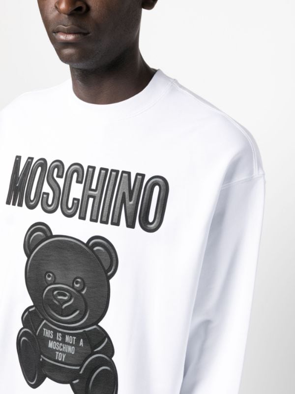 Moschino Teddy Bear Organic Cotton Sweatshirt - Farfetch