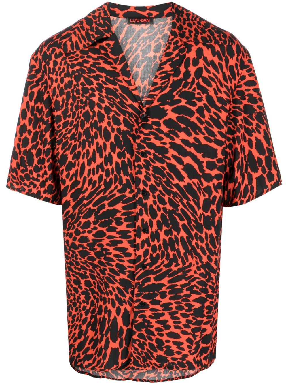 leopard-print short-sleeve T-shirt