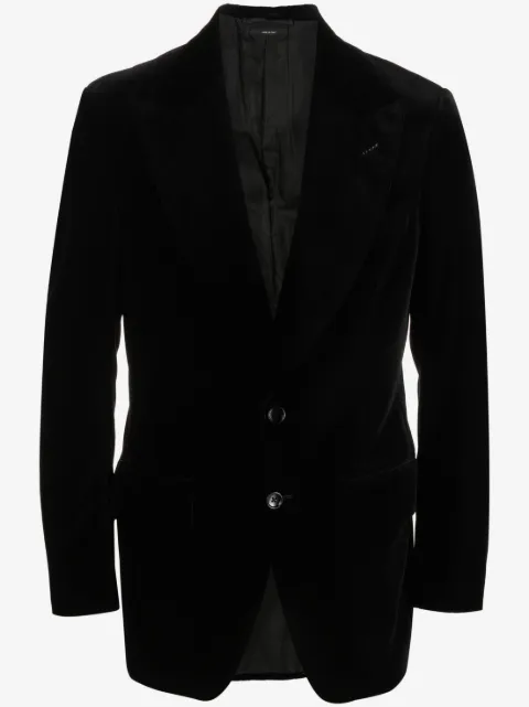 TOM FORD velvet single-breasted blazer