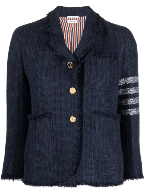 Thom Browne 4 Bar-stripe tweed jacket