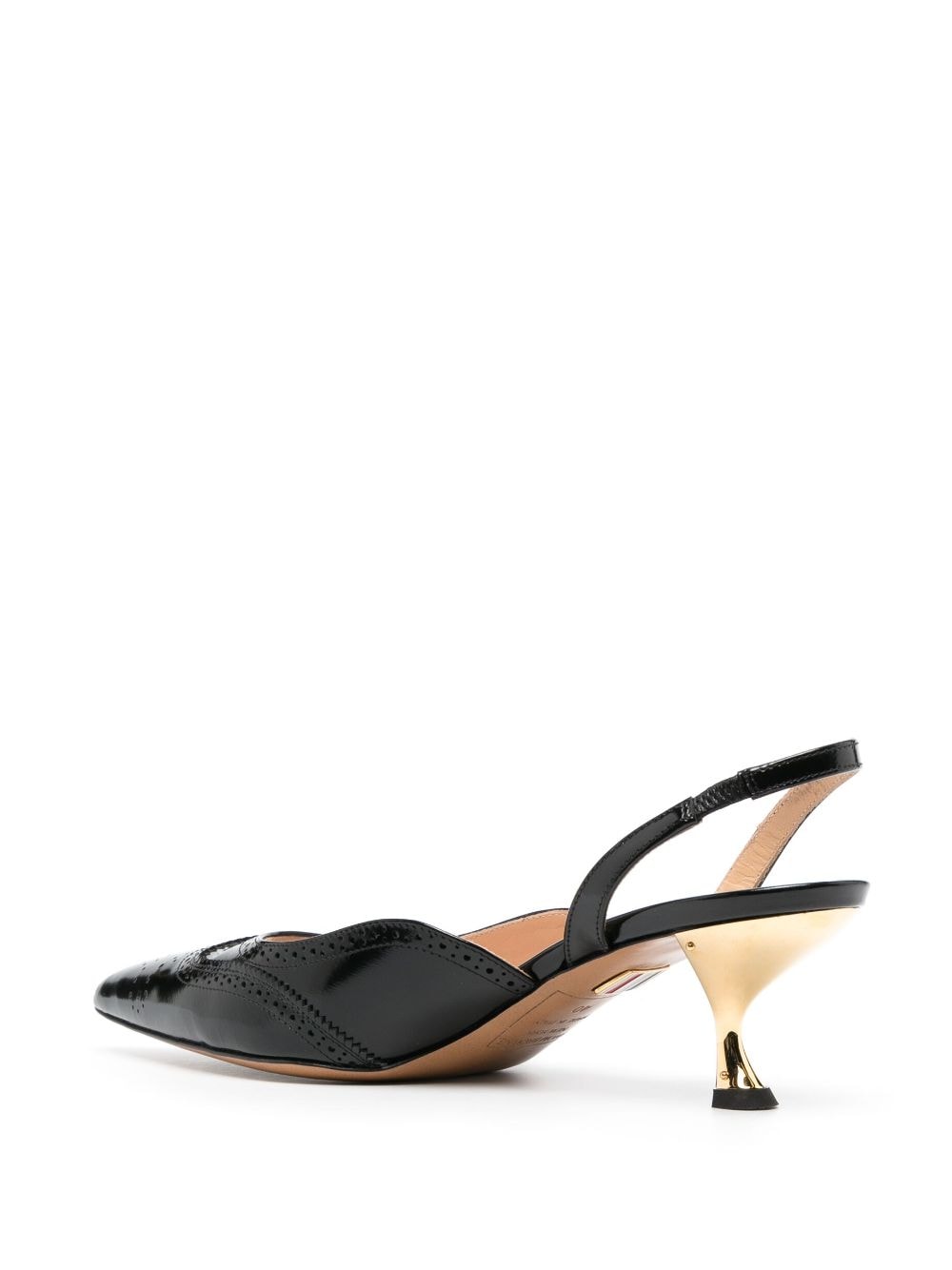 Shop Thom Browne Pointed-toe Low-heel Pumps In Black