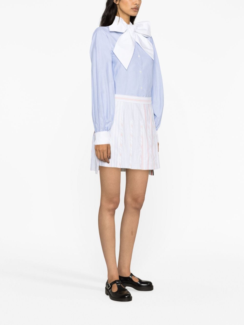 Thom Browne Gestreepte mini-rok Wit