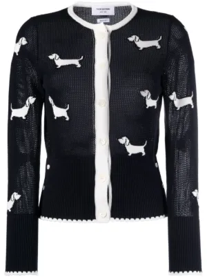 Thom browne hot sale dog cardigan