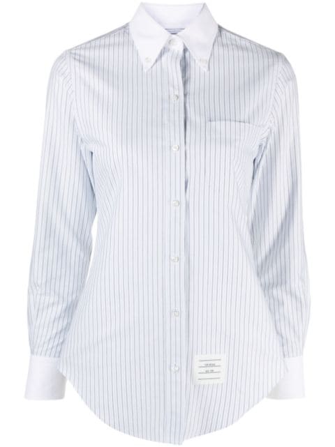 Thom Browne stripe-pattern cotton shirt