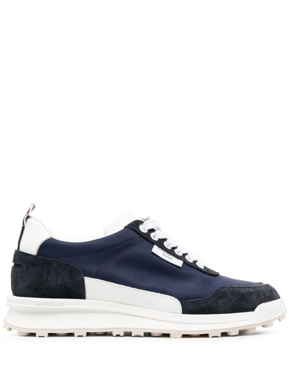 Thom Browne Lace-up 40mm Suede Sneakers In Blu