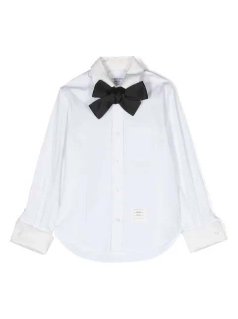 Thom Browne Kids リボン ロングスリーブ シャツ