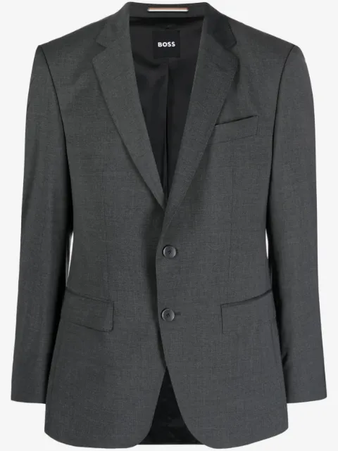 BOSS veste de costume à boutonnière 
