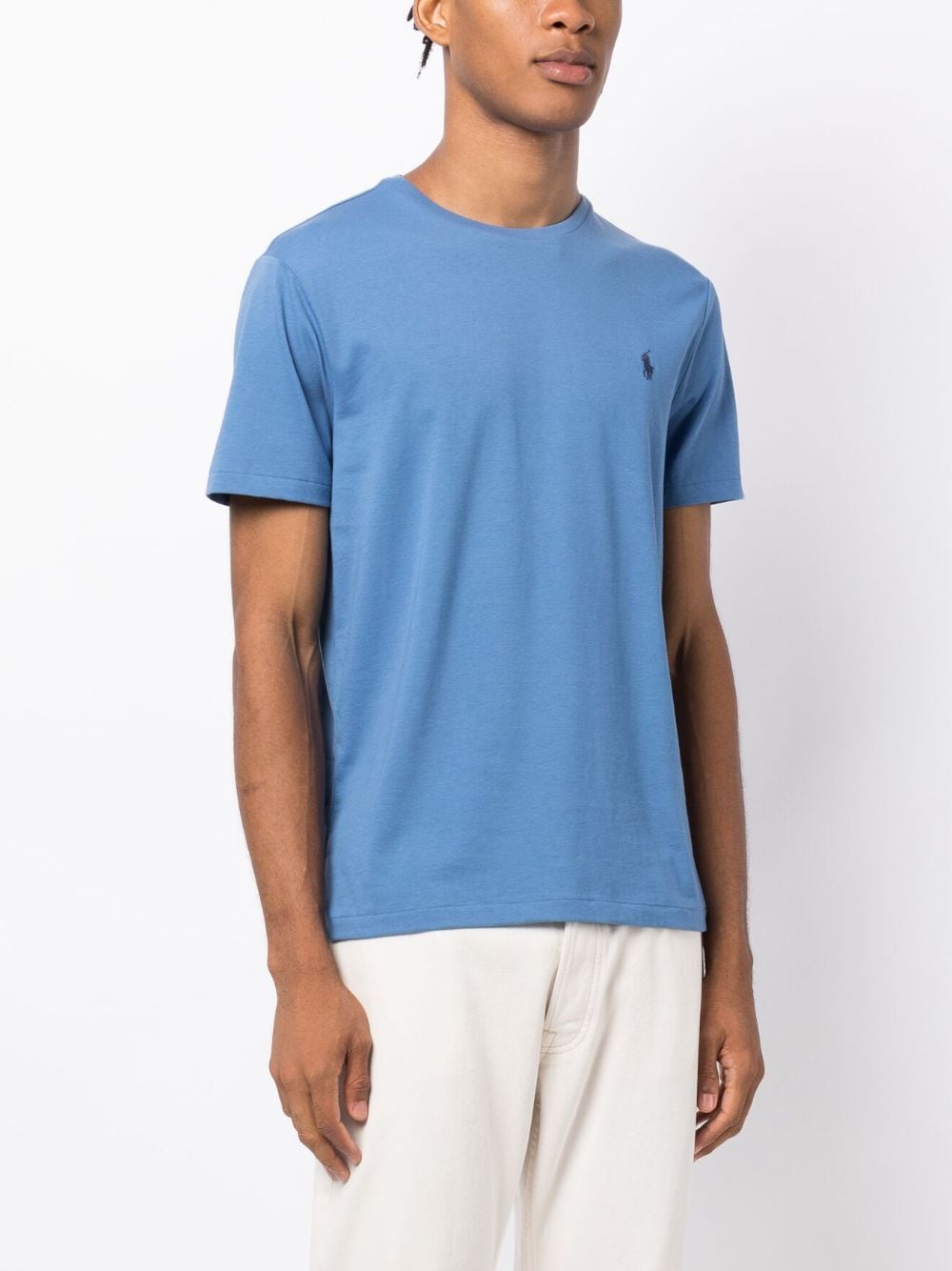 Shop Polo Ralph Lauren Polo Pony Crew-neck T-shirt In Blue