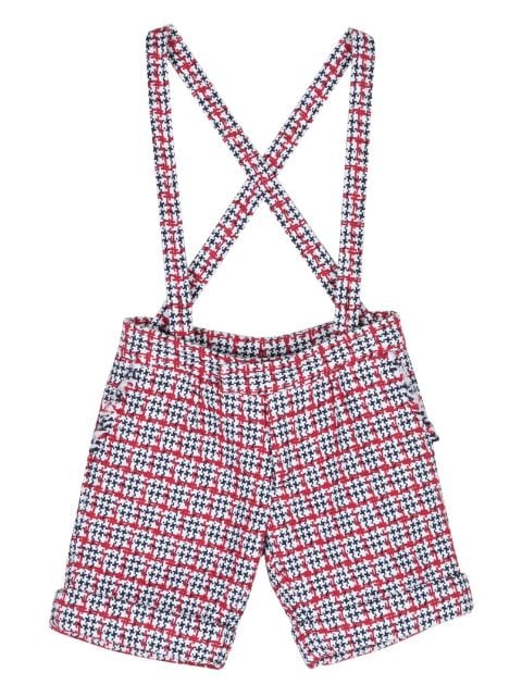 Thom Browne Kids houndstooth-pattern tweed shorts