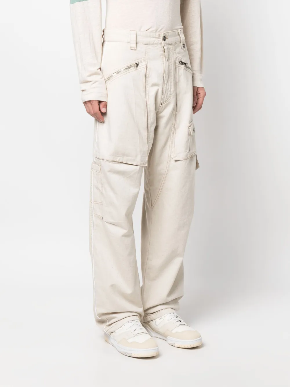 Isabel Marant Wide-leg Jeans In Neutrals