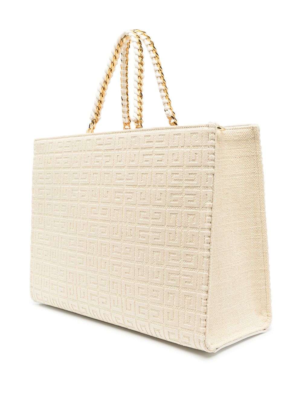 Shop Givenchy G-tote Logo-print Bag In Neutrals
