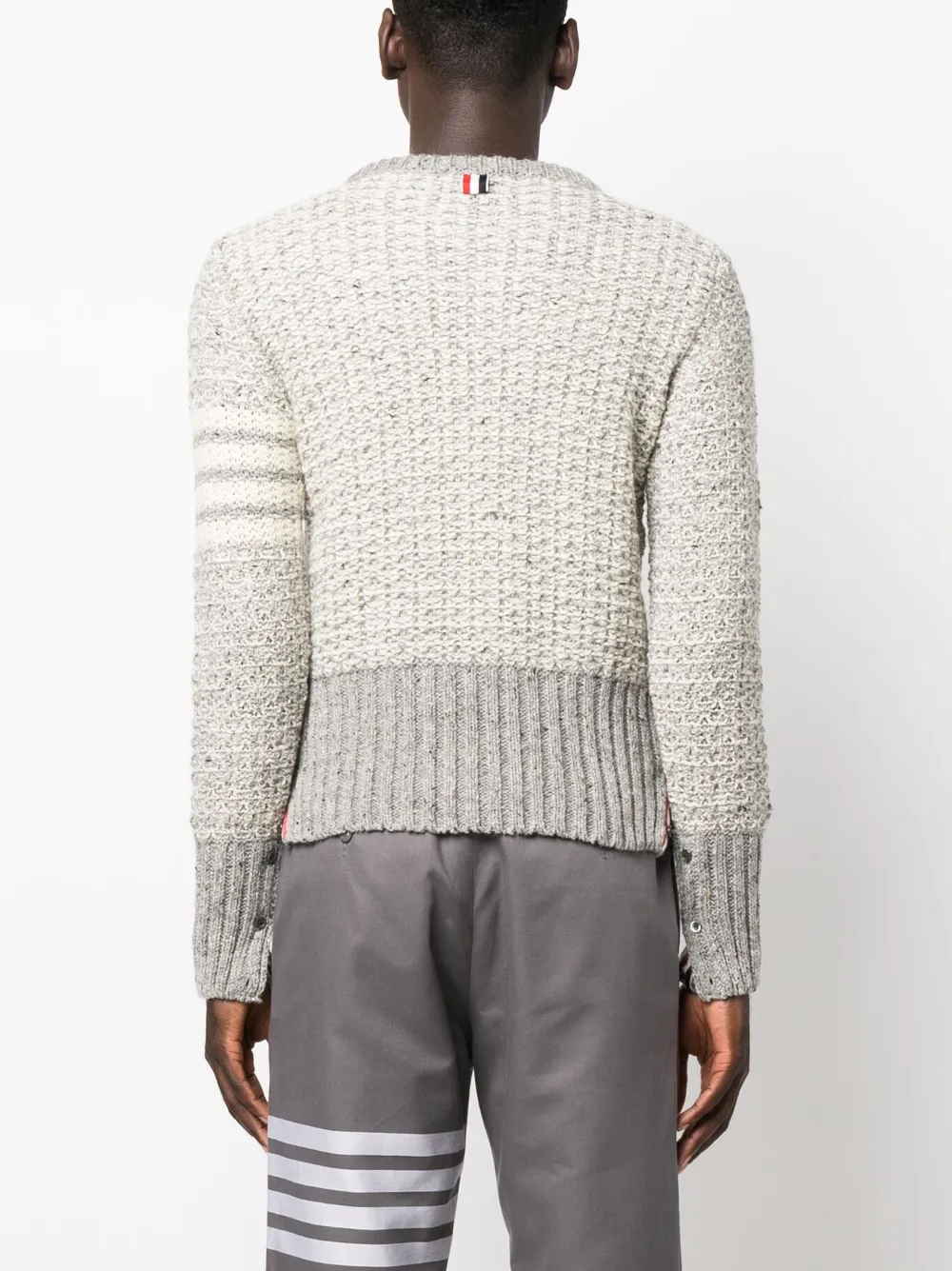 Thom Browne Trui met 4-Bar strepen Grijs