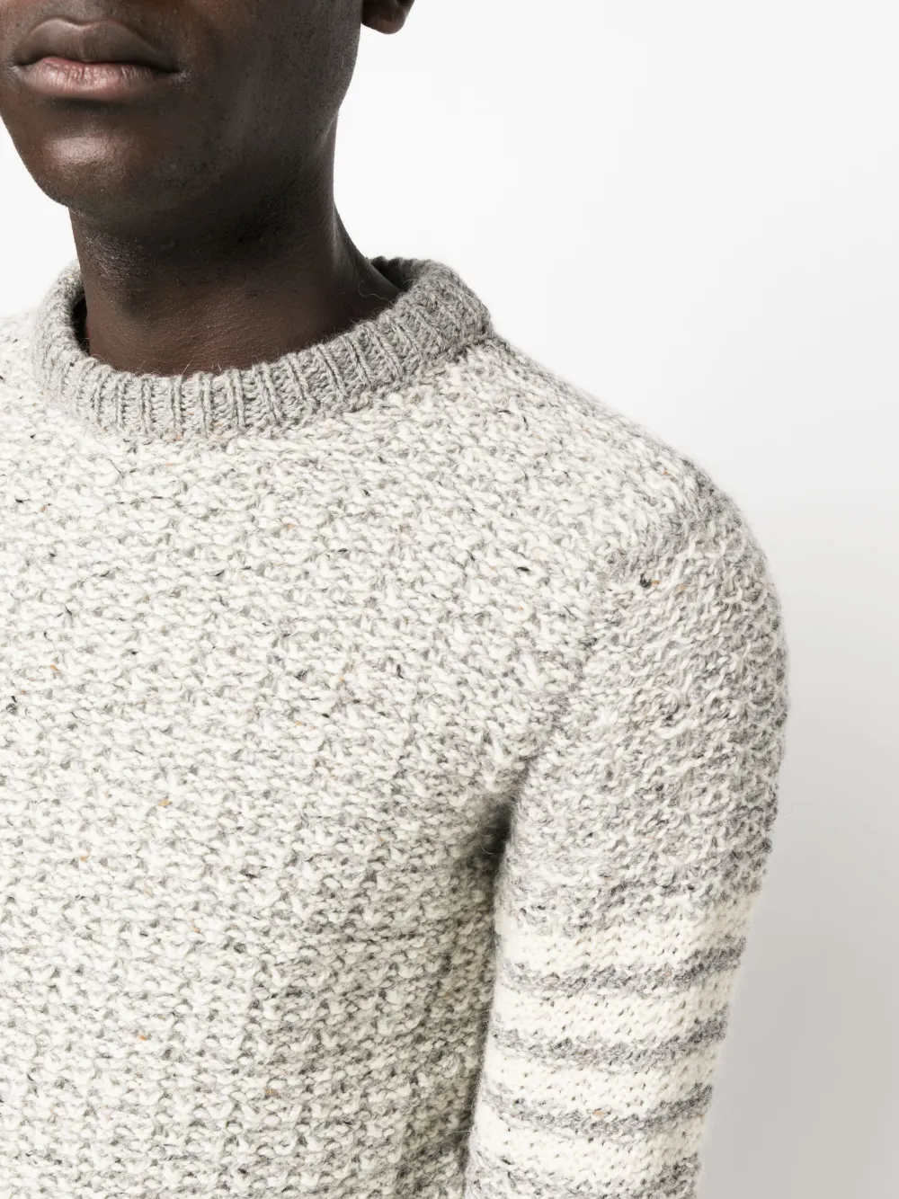 Thom Browne Trui met 4-Bar strepen Grijs