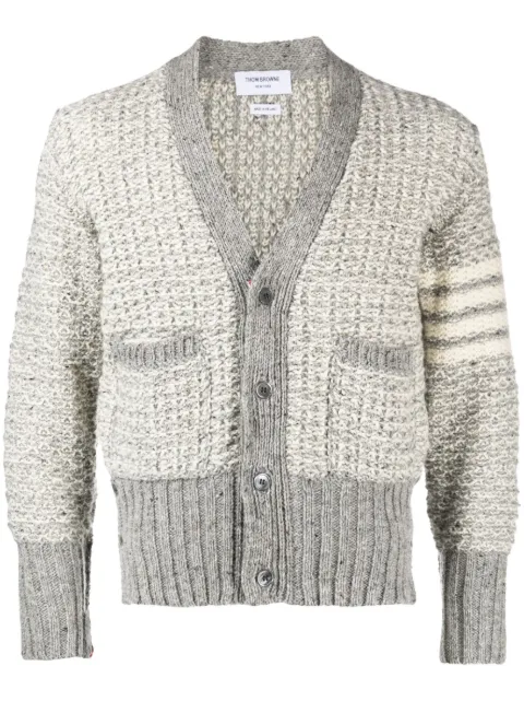 Thom Browne 4-Bar mélange-effect cardigan