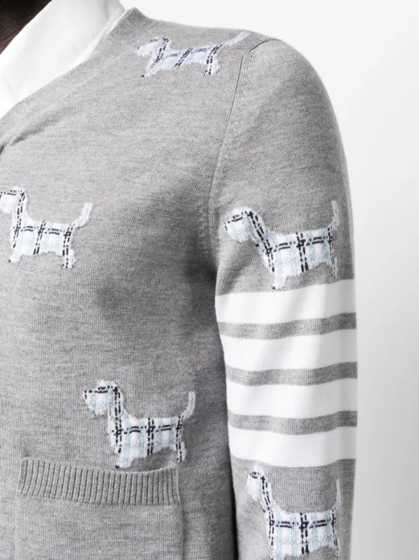 Thom Browne Hector 4BAR カーディガン | グレー | FARFETCH JP