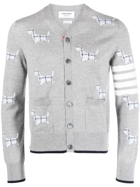 Thom Browne cárdigan con motivo 4-Bar