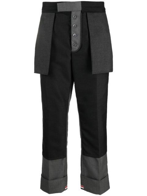 Thom Browne pantalones rectos con diseño deconstruido