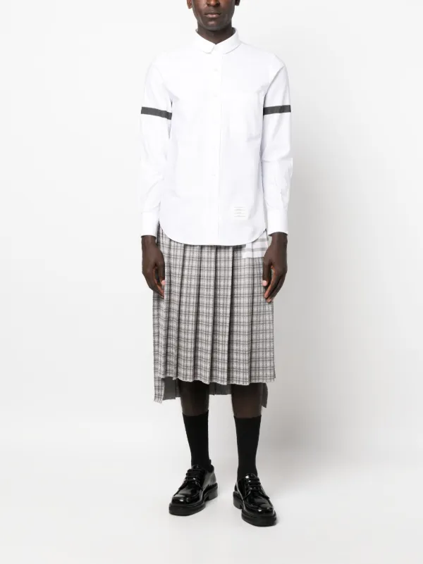 Thom Browne グログランアームバンド シャツ | ホワイト | FARFETCH JP