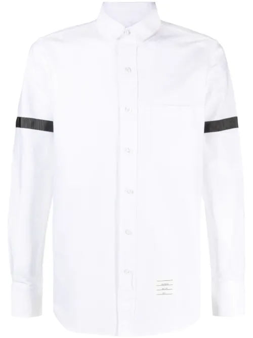 Chemise en coton à brassards contrastants - Thom Browne - Modalova