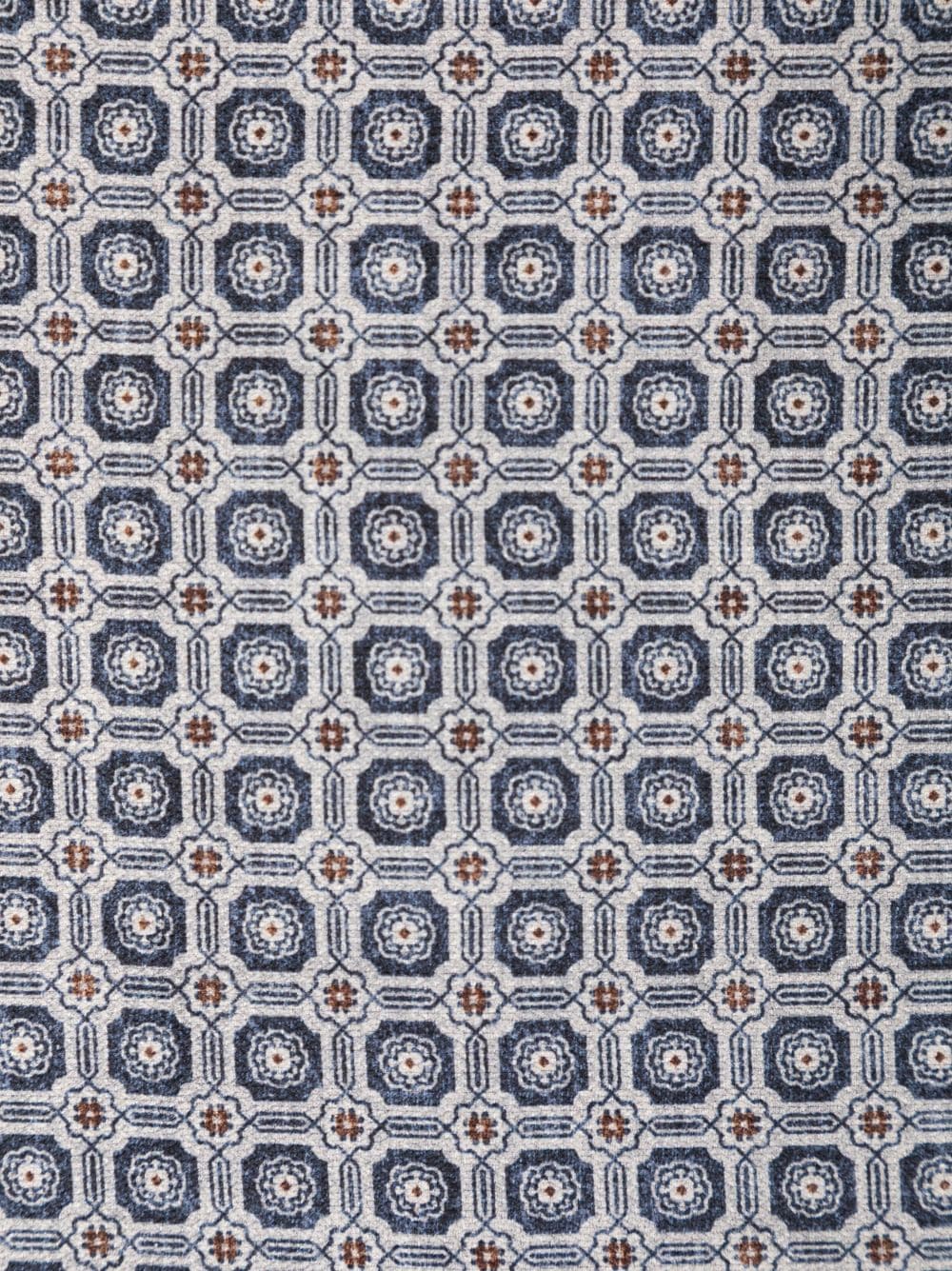 Brunello Cucinelli geometric-print silk pocket square - Grijs