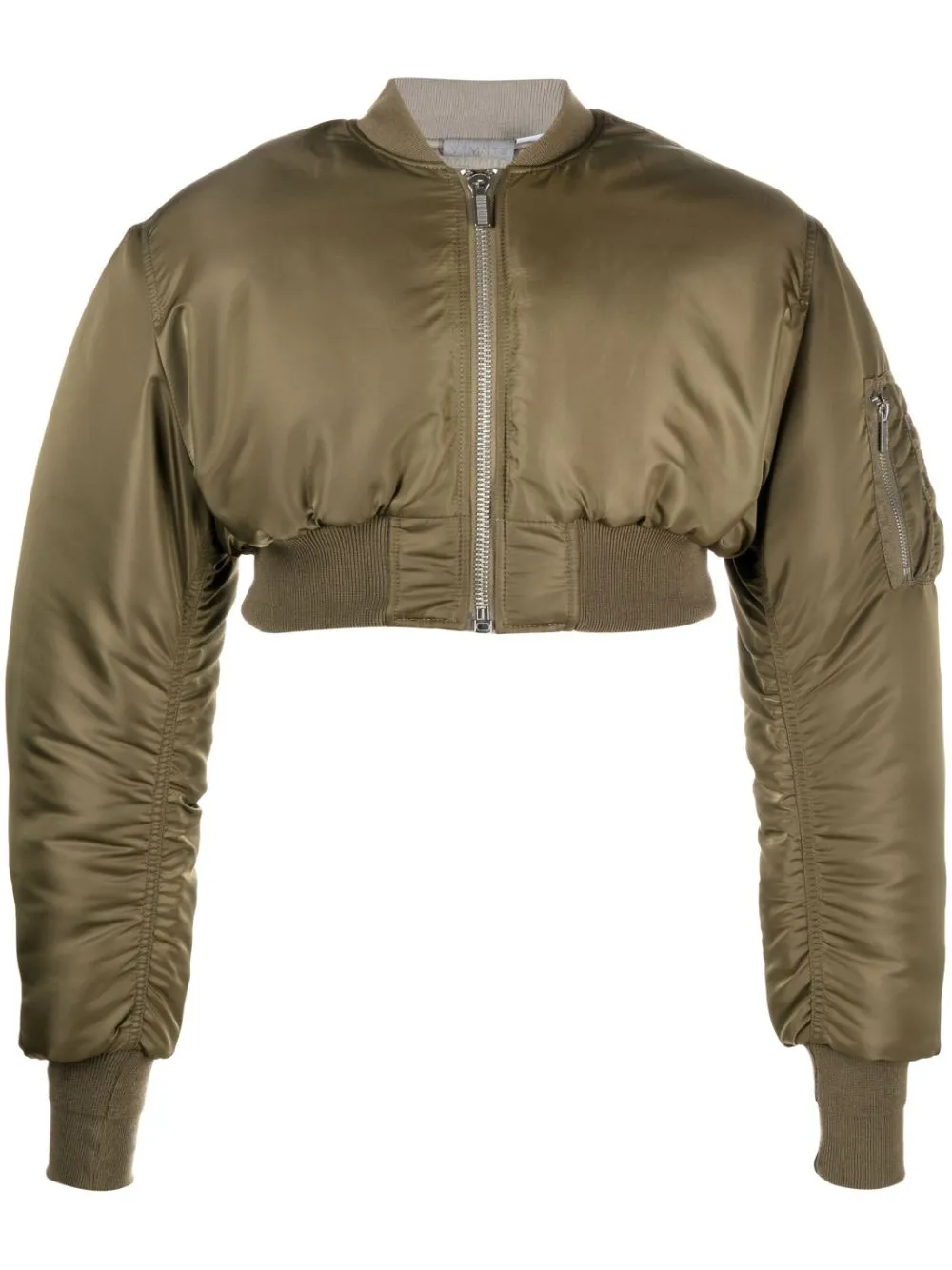 Vtmnts Cropped Bomber Jacket In Green